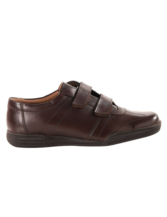 Derbies scratchées en cuir - jusqu'au 46 (marron) Derbies scratchées en cuir - jusqu'au 46 (marron)